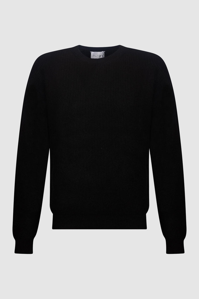 Maglione Girocollo Nero-1