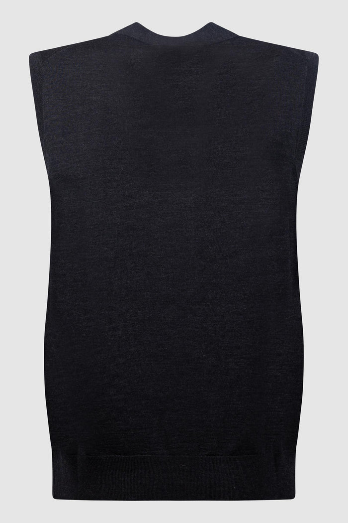 Gilet in Lana con Bottoni-2