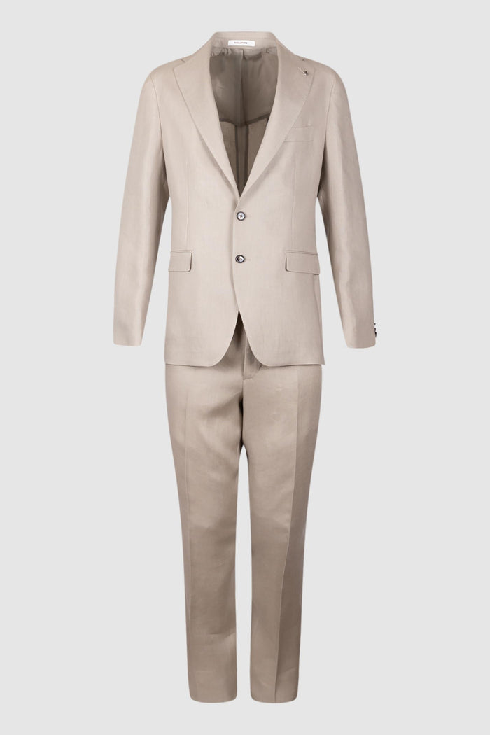 Abito Uomo Tagliatore in Lino Beige Sabbia-1