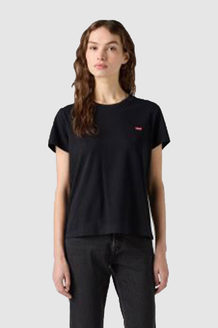T-shirt Donna in Cotone Nero