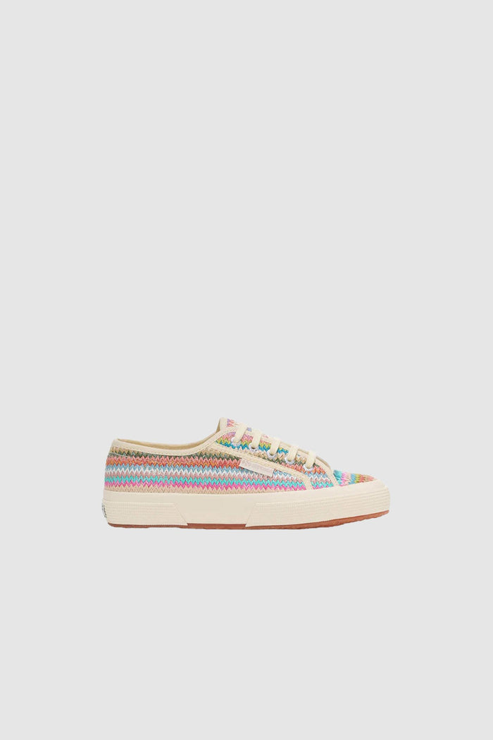 Sneakers classiche da donna viola con tomaia in rafia-1