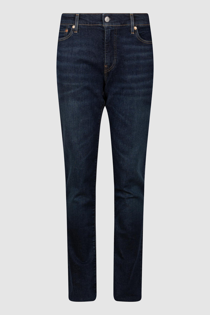 Jeans 5 tasche in denim blu scuro