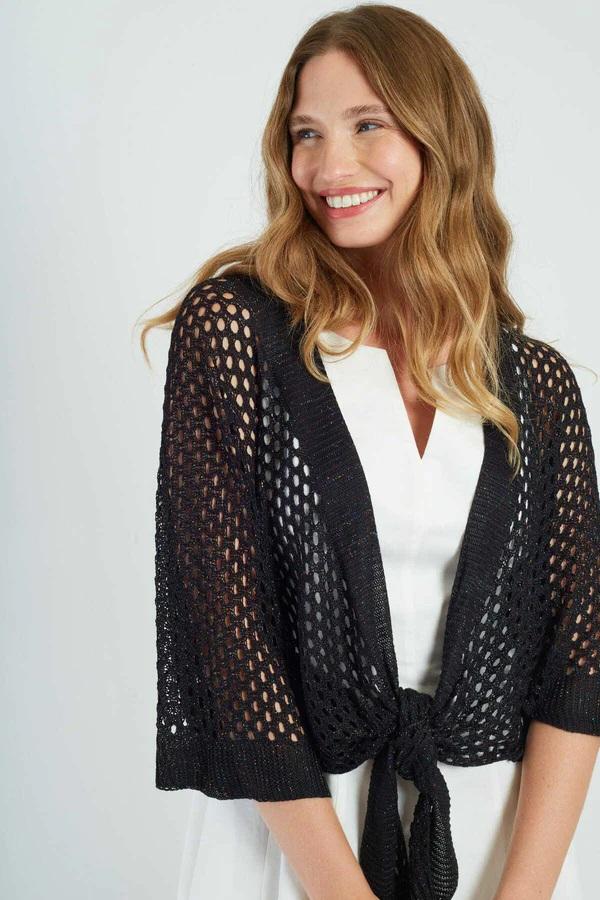 Gilet in maglia traforata PEGGY-3