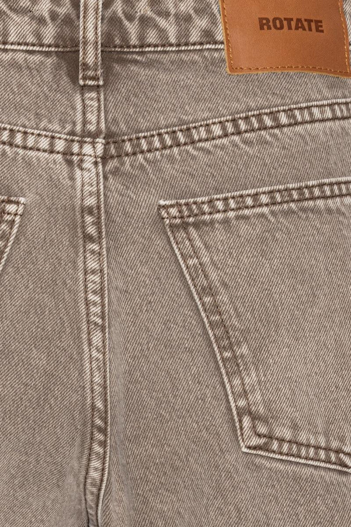 Jeans larghi e dritti color tortora-3