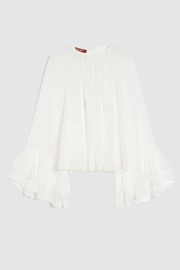 Zeo blusa in georgette di seta