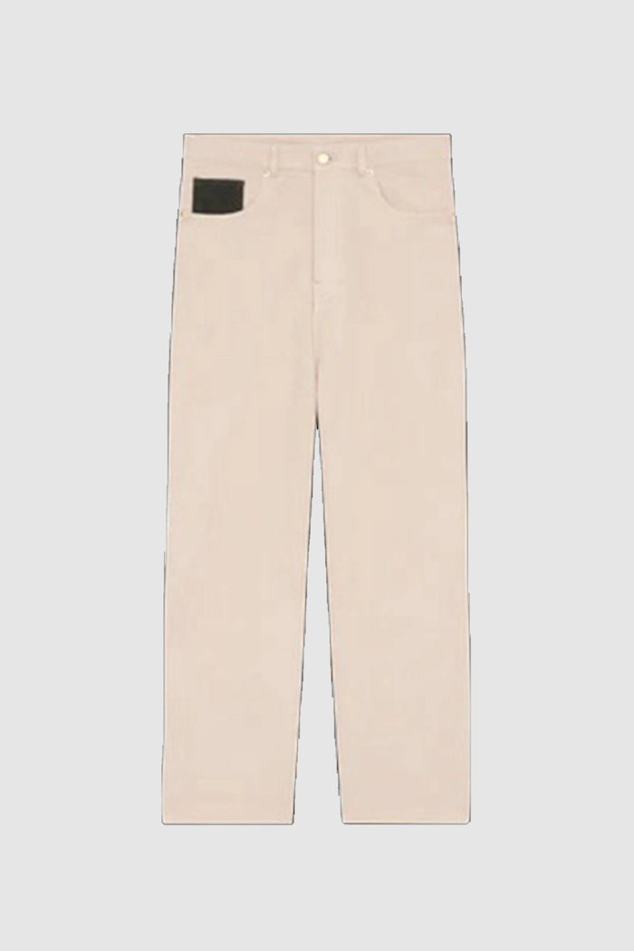 Jeans dritti beige