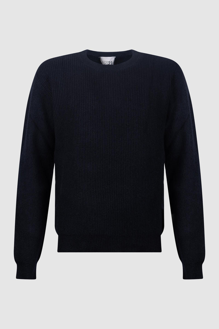 Maglione Girocollo Blu Notte