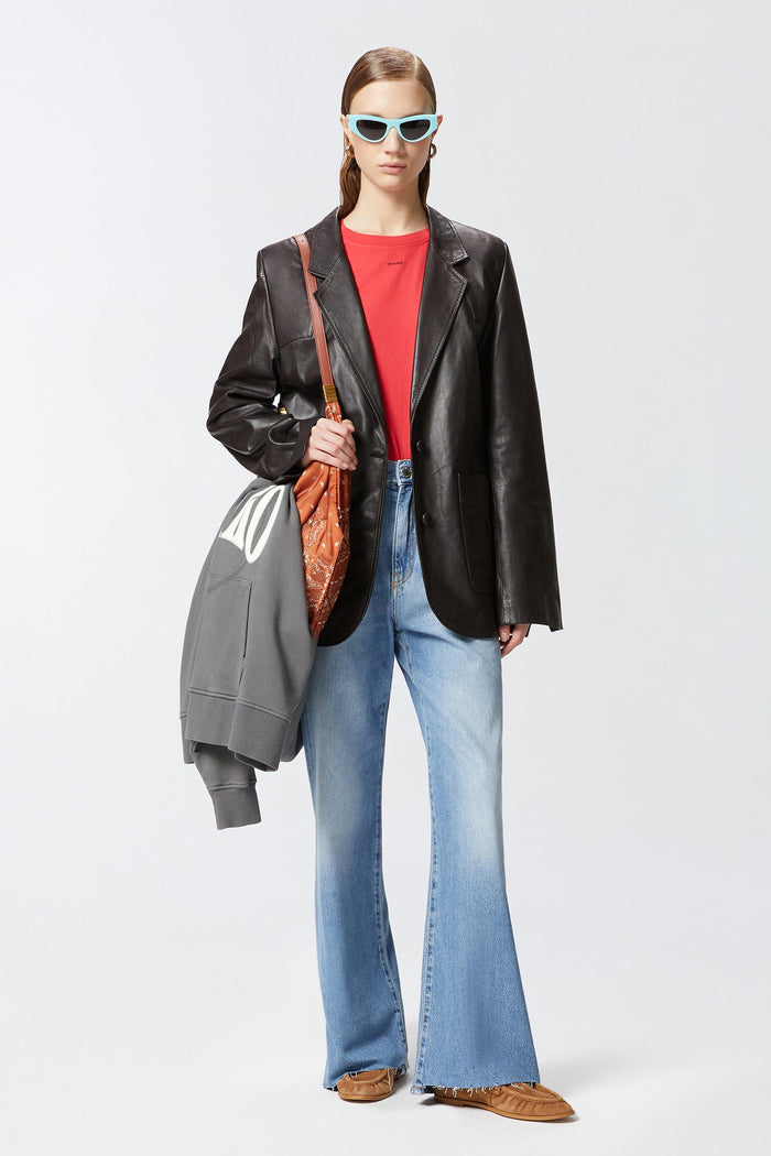 T-shirt mini logo PINKO-3