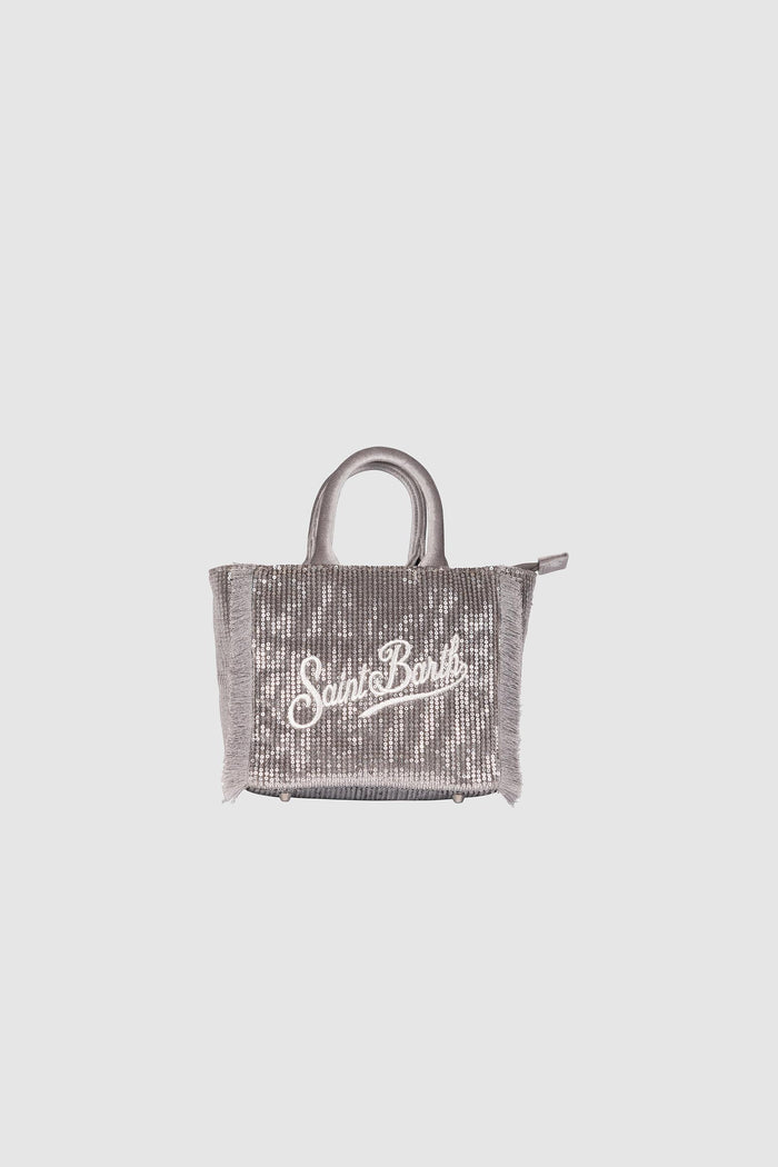Mini Bag Saint Barth - Argento Glitter-2