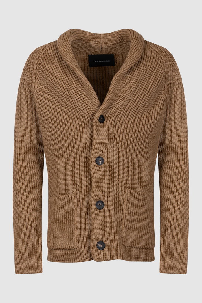 Cardigan Uomo Tagliatore in Lana Merino