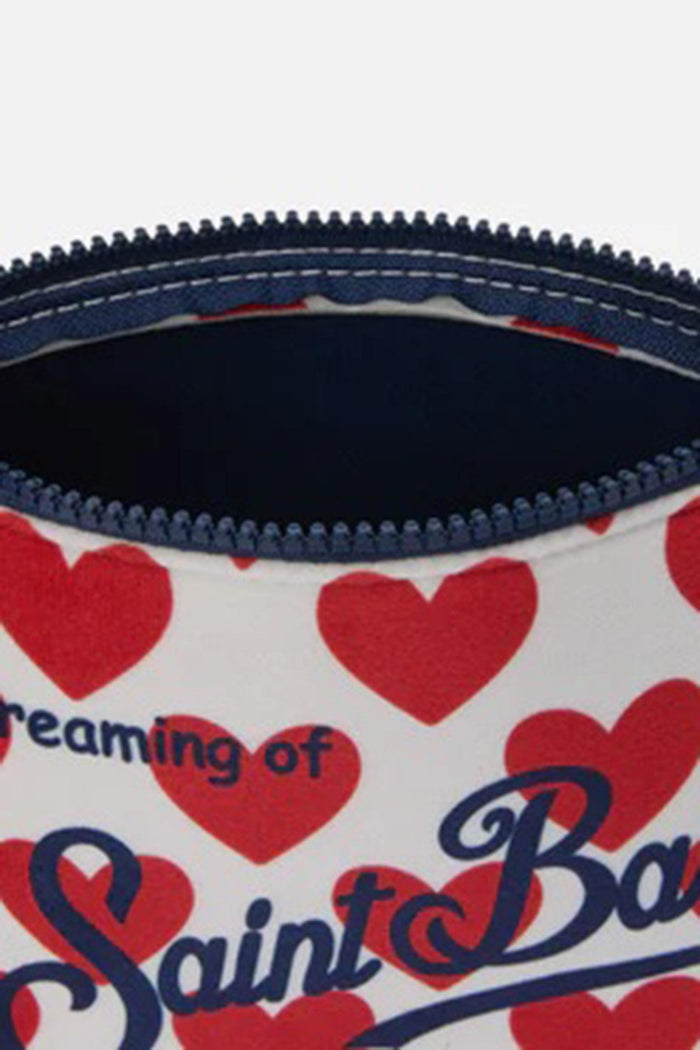 <BR/>Pochette Aline effetto lana con stampa cuori-3