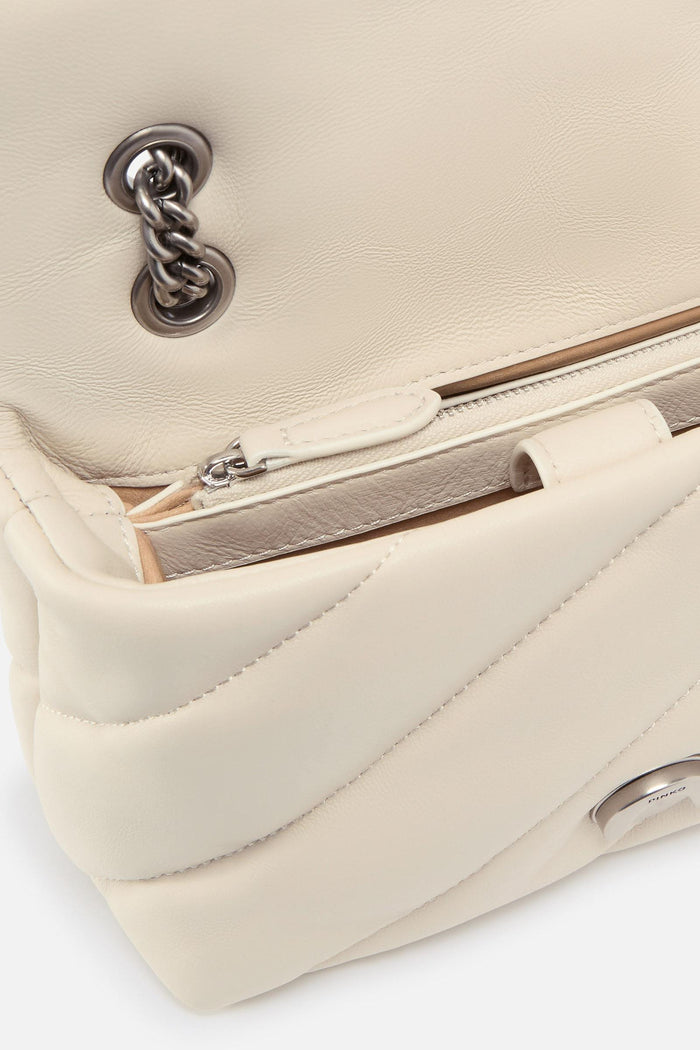 Borsa a tracolla piccola Love Bag Puff in nappa trapuntata-3