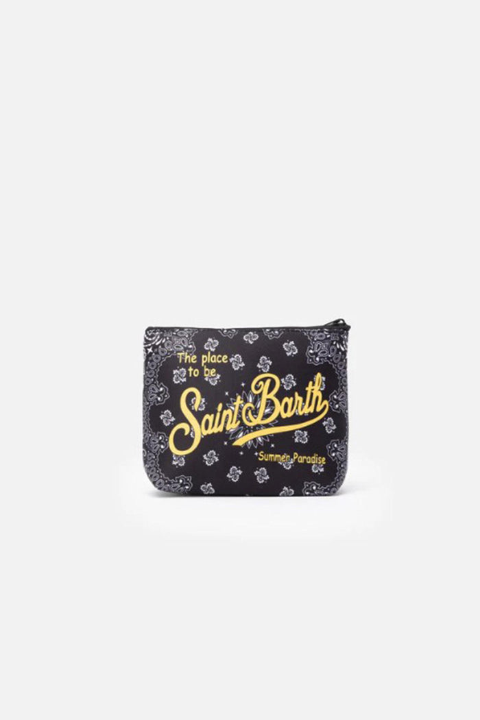 Pochette Aline in scuba con stampa bandana-2