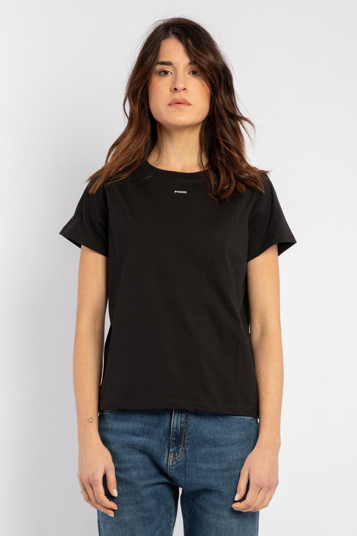 T-shirt mini logo PINKO-3