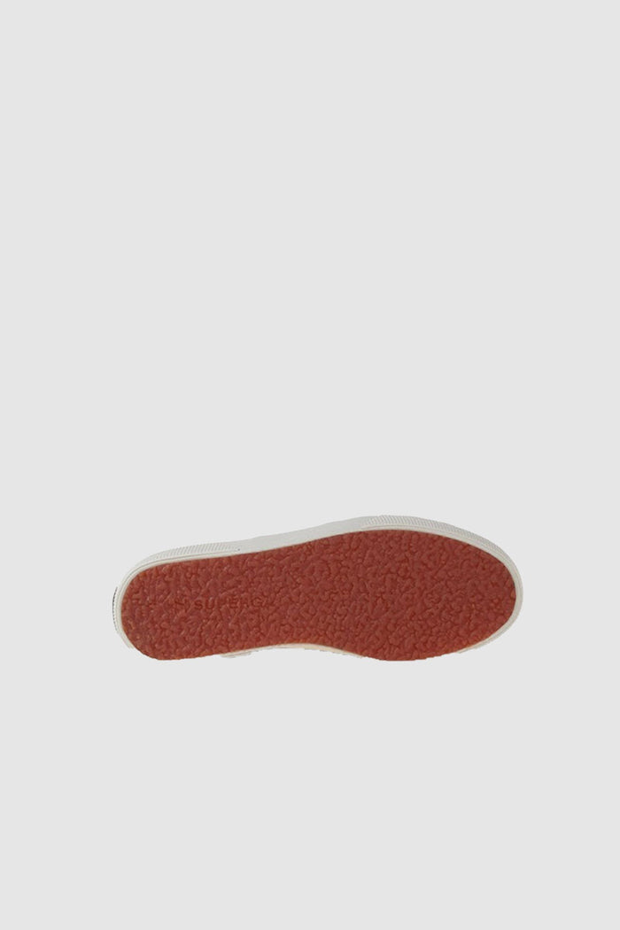 Sneakers unisex beige con plateau e tomaia in cotone-4